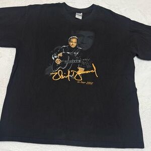 Vintage 2002 Neil Diamond On Tour Country Singer Black XL Concert T-Shirt